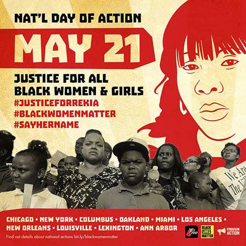 May 21: A CALL TO ACTION TO END STATE VIOLENCE AGAINST BLACK WOMEN AND ...